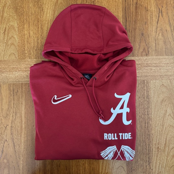 Nike On-field Alabama Football Roll Tide Hooded Sweatshirt - Size Large - Picture 1 of 6